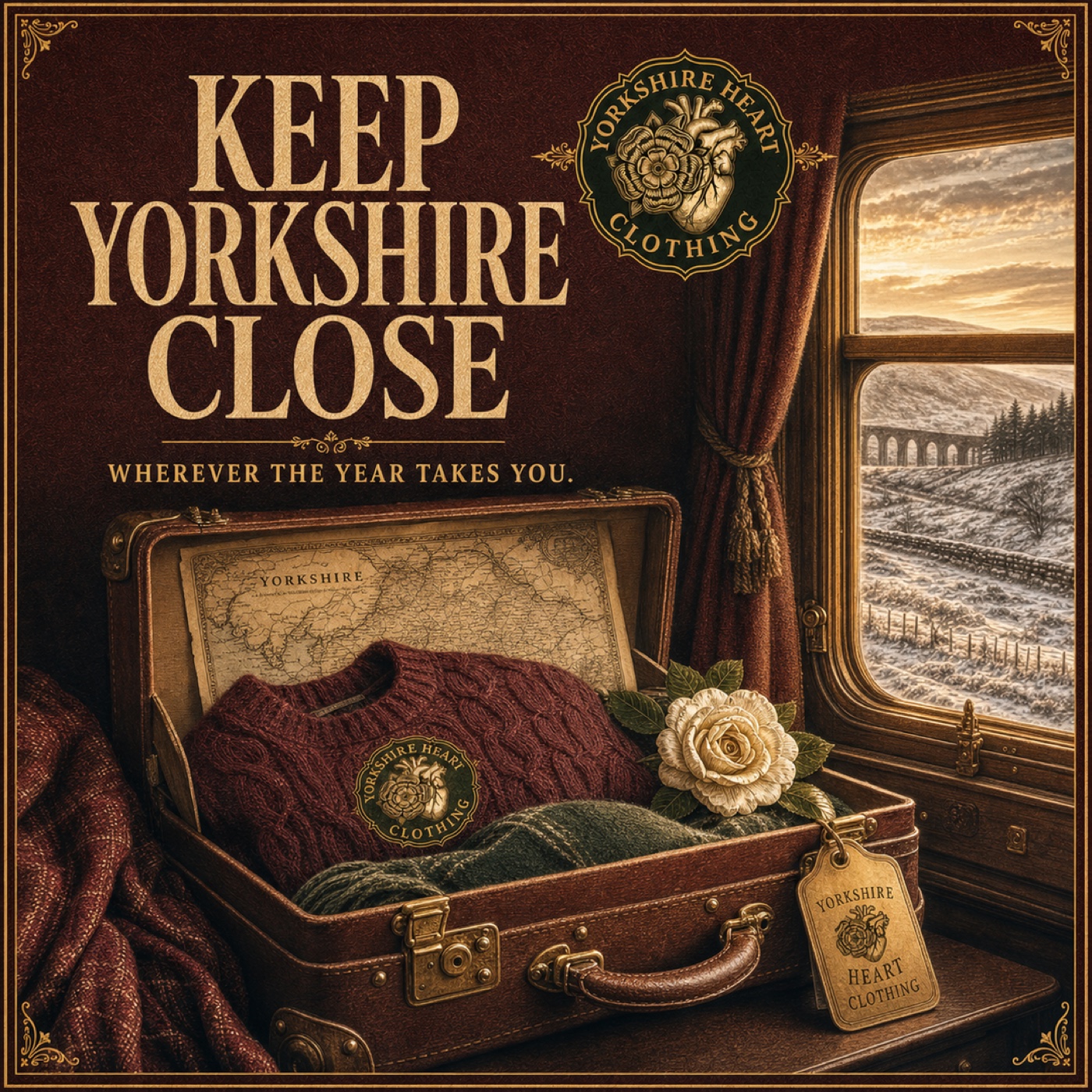 Keep Yorkshire Close winter travel campaign artwork