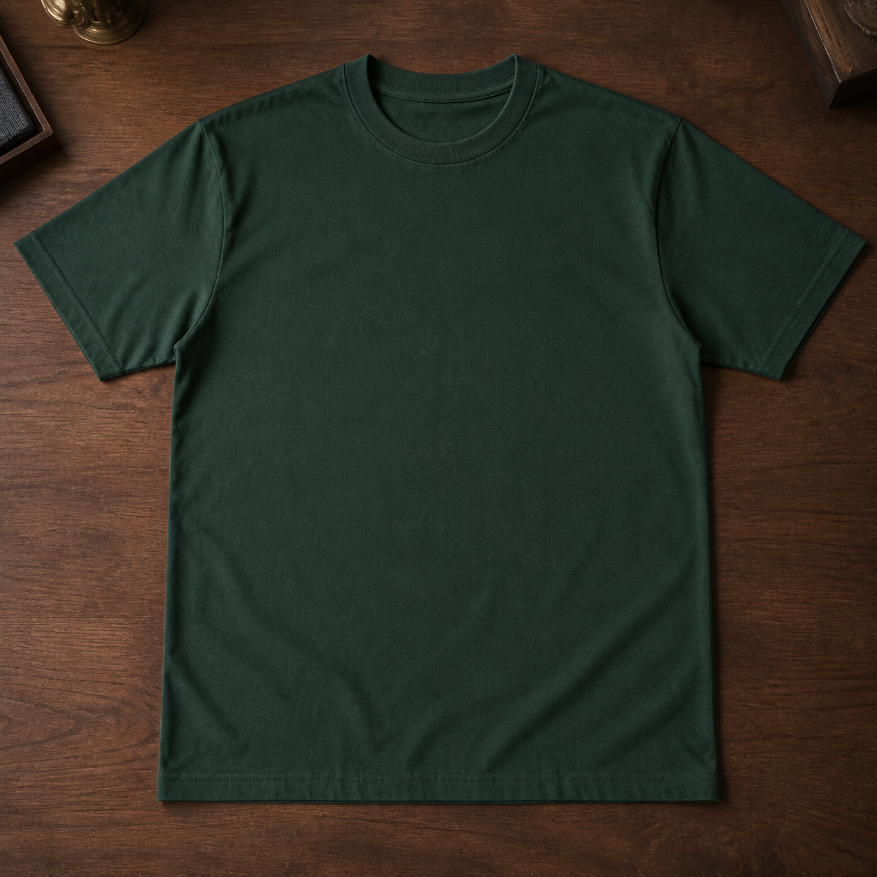 Front of Green Yorkshire Heart Clothing T-shirt